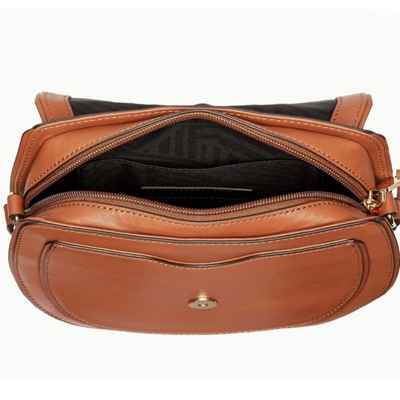 REBECCA MINKOFF MINI SUEDE & LEATHER SATCHEL - Picture 14 of 15